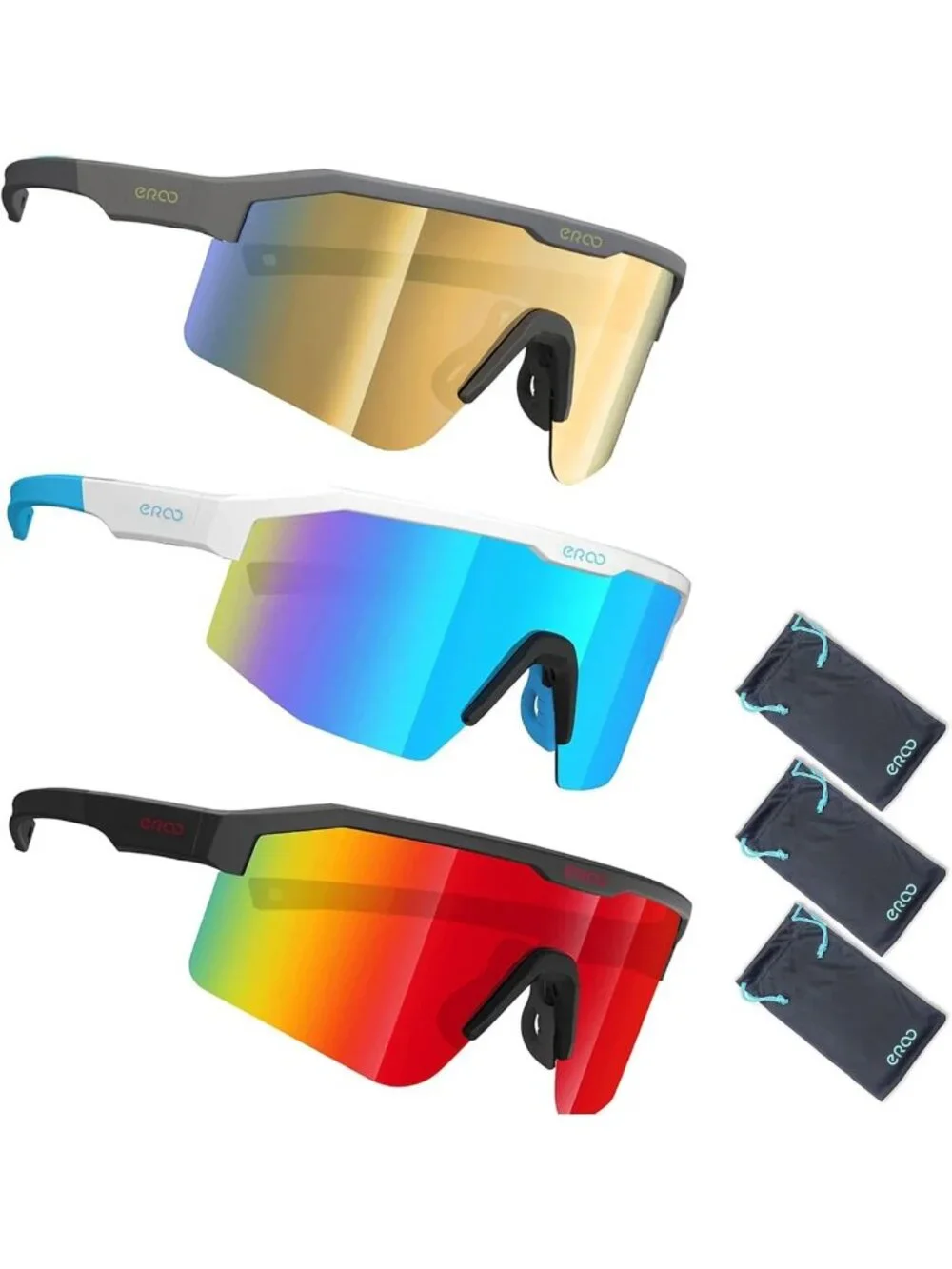 Kids Polarized Sports Sunglasses UV Protection for Ages 8-12 - Baseball